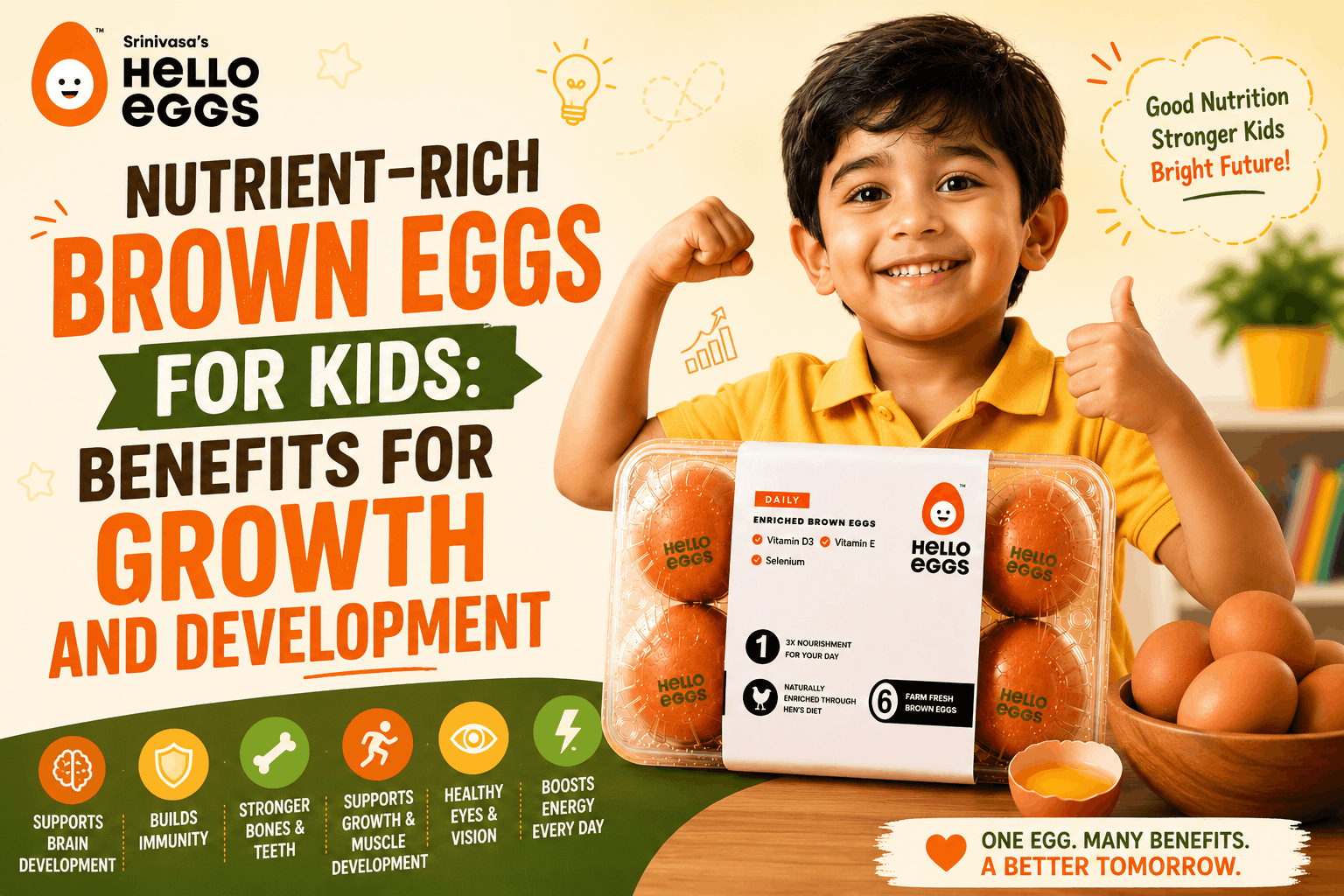 Nutrient-Rich Brown Eggs for Kids: Benefits for Growth and Development - Hello Eggs